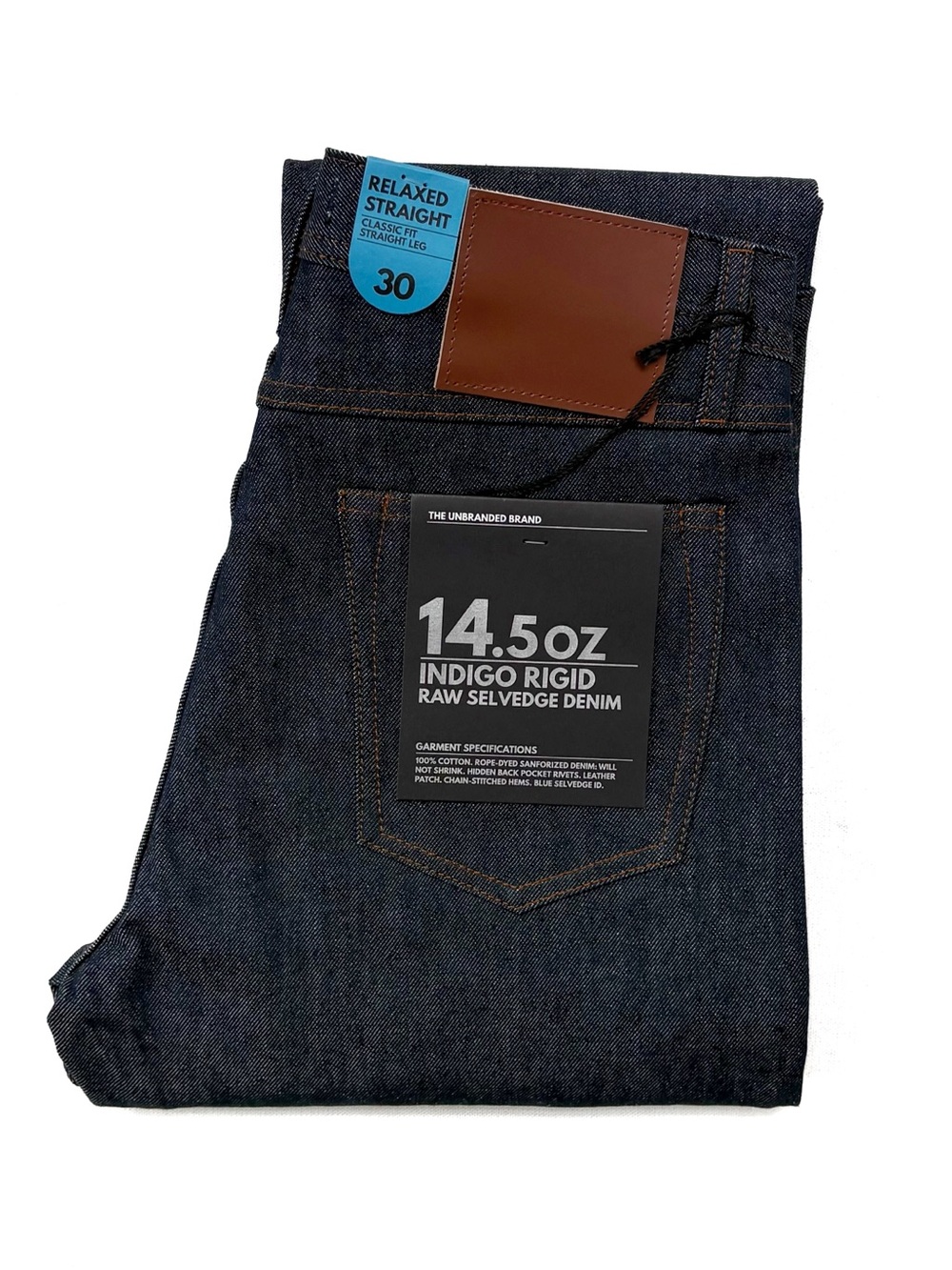 The Unbranded Brand UB801 14.5oz Selvedge Denim - Relaxed Straight Fit Jeans